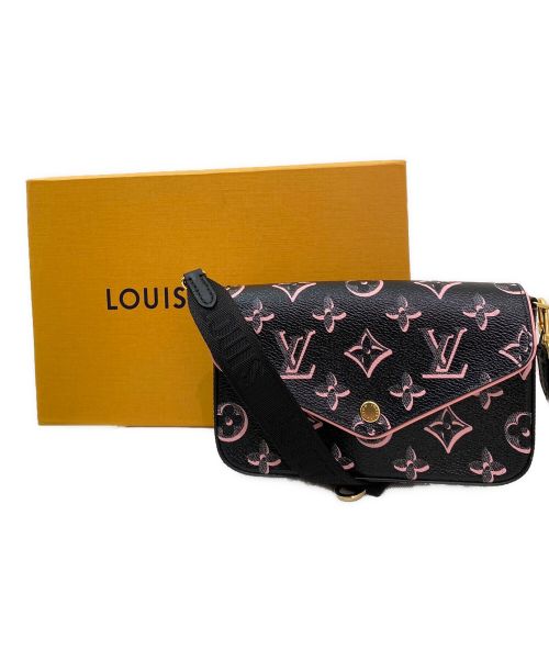 LOUIS VUITTON（ルイ ヴィトン）LOUIS VUITTON (ルイ ヴィトン) ミュルティ・ポシェット・フェリシー ブラックの古着・服飾アイテム