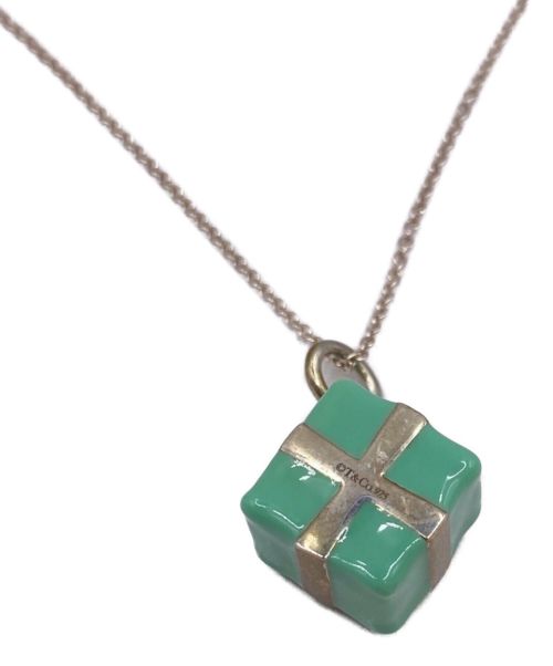TIFFANY & Co.（ティファニー）TIFFANY & Co. (ティファニー) ブルーボックスチャームネックレス スカイブルーの古着・服飾アイテム