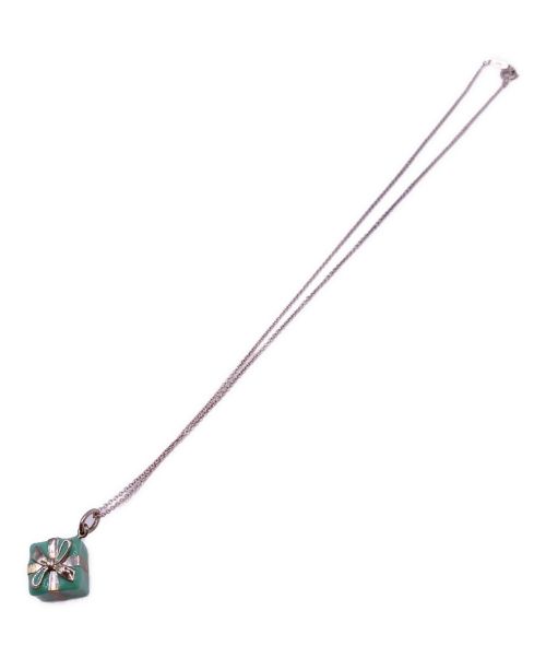 TIFFANY & Co.（ティファニー）TIFFANY & Co. (ティファニー) ブルーボックスチャームネックレス スカイブルーの古着・服飾アイテム