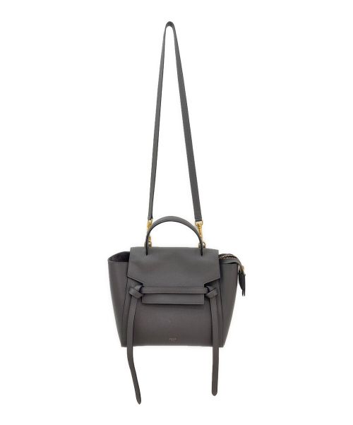 CELINE（セリーヌ）CELINE (セリーヌ) ベルトバッグ グレー サイズ:マイクロの古着・服飾アイテム