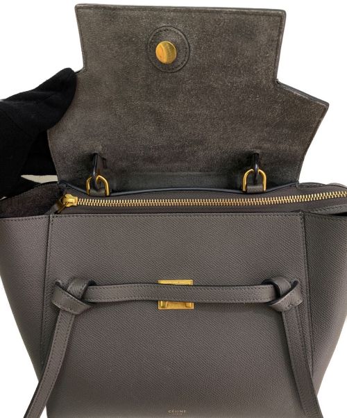 CELINE（セリーヌ）CELINE (セリーヌ) ベルトバッグ グレー サイズ:マイクロの古着・服飾アイテム