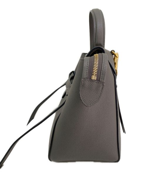 CELINE（セリーヌ）CELINE (セリーヌ) ベルトバッグ グレー サイズ:マイクロの古着・服飾アイテム