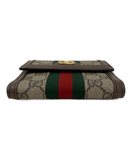 GUCCI（グッチ）GUCCI (グッチ) 3つ折り財布 ブラウン サイズ:-の古着・服飾アイテム
