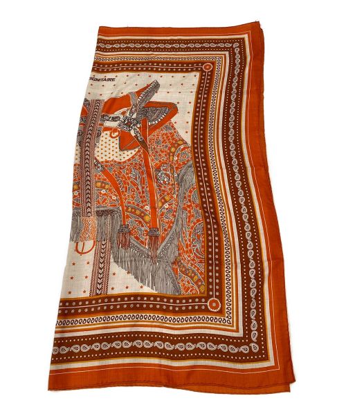 HERMES（エルメス）HERMES (エルメス) バンダナショール140 オレンジ サイズ:140 未使用品の古着・服飾アイテム