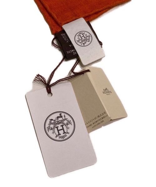HERMES（エルメス）HERMES (エルメス) バンダナショール140 オレンジ サイズ:140 未使用品の古着・服飾アイテム