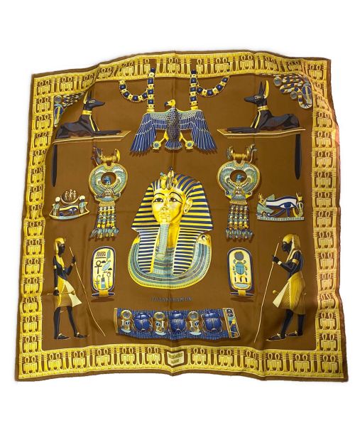 HERMES（エルメス）HERMES (エルメス) カレ90 ブラウン サイズ:90の古着・服飾アイテム