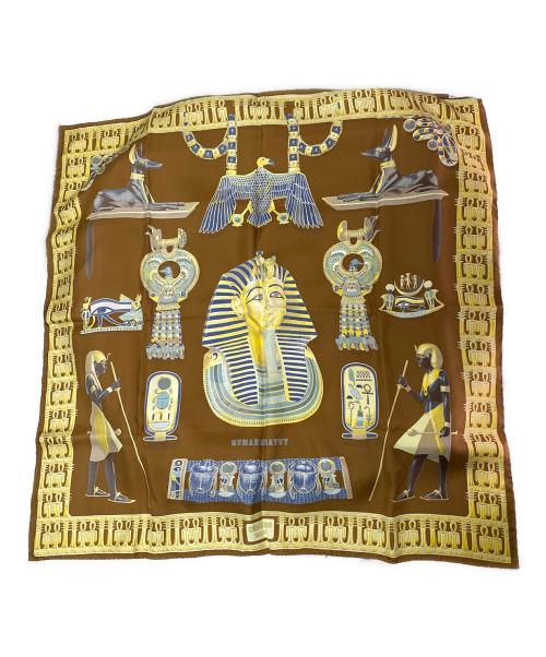 HERMES（エルメス）HERMES (エルメス) カレ90 ブラウン サイズ:90の古着・服飾アイテム