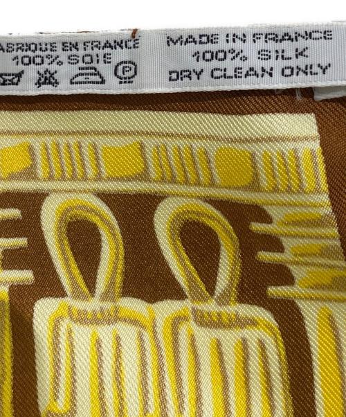 HERMES（エルメス）HERMES (エルメス) カレ90 ブラウン サイズ:90の古着・服飾アイテム