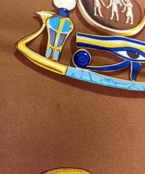 HERMES（エルメス）HERMES (エルメス) カレ90 ブラウン サイズ:90の古着・服飾アイテム