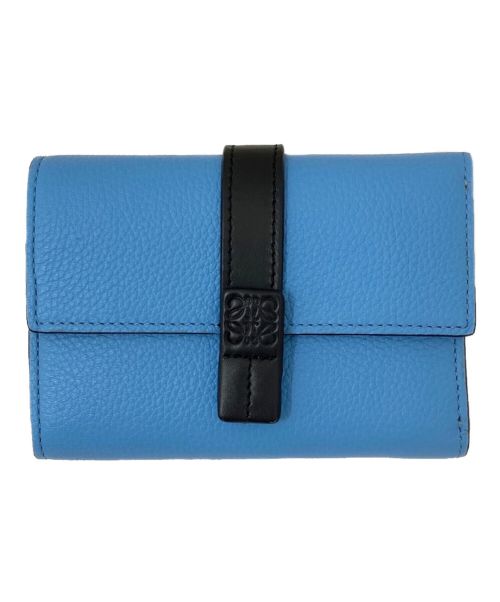 LOEWE（ロエベ）LOEWE (ロエベ) トライフォールドウォレット スカイブルー サイズ:-の古着・服飾アイテム