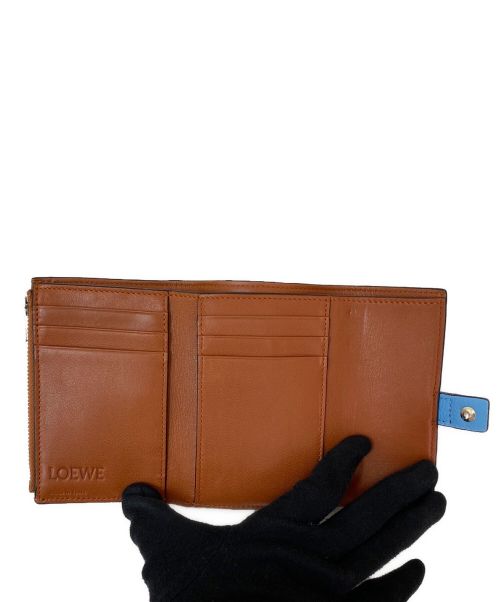 LOEWE（ロエベ）LOEWE (ロエベ) トライフォールドウォレット スカイブルー サイズ:-の古着・服飾アイテム