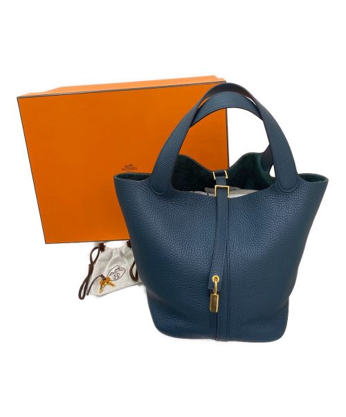 HERMES（エルメス）HERMES (エルメス) ピコタンロックMM ヴェールシプレス/ダークグリーン サイズ:MMの古着・服飾アイテム