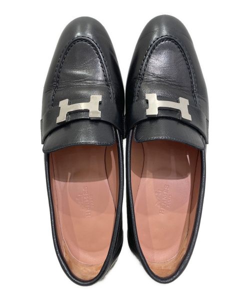 HERMES（エルメス）HERMES (エルメス) コンスタンスローファー ブラック サイズ:36の古着・服飾アイテム