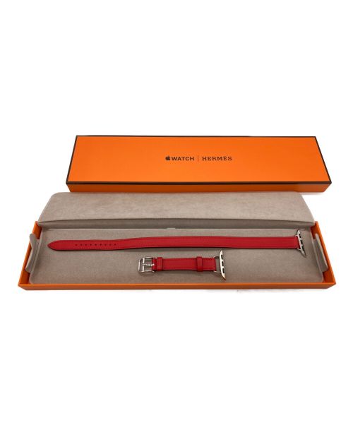 HERMES（エルメス）HERMES (エルメス) Apple watch用レザーバンド レッドの古着・服飾アイテム