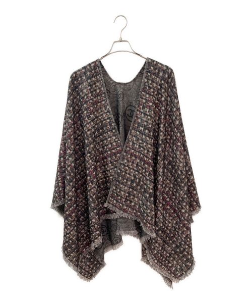 CHANEL（シャネル）CHANEL (シャネル) リバーシブルカシミヤショール グレー サイズ:-の古着・服飾アイテム