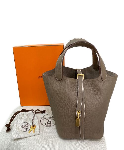 HERMES（エルメス）HERMES (エルメス) ピコタンロックPM エトゥープ サイズ:PM 未使用品の古着・服飾アイテム