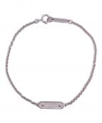 TIFFANY & Co.ティファニー）の古着「タグチェーンパヴェダイヤブレスレット」