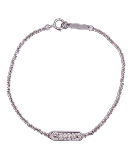 TIFFANY & Co.（ティファニー）TIFFANY & Co. (ティファニー) タグチェーンパヴェダイヤブレスレットの古着・服飾アイテム