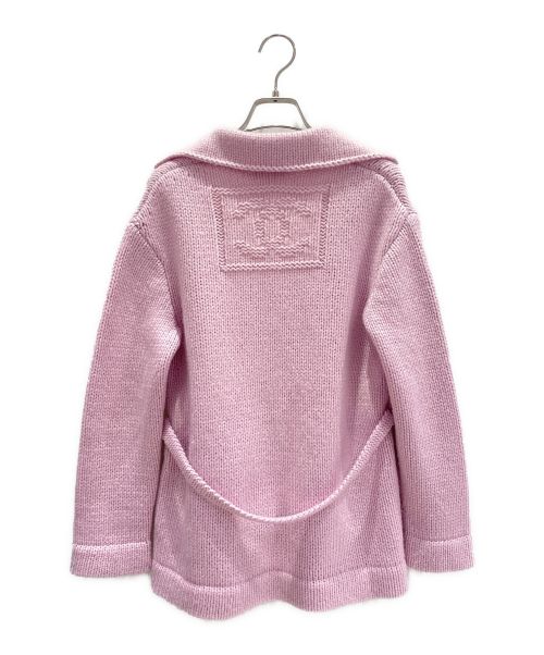 CHANEL（シャネル）CHANEL (シャネル) ニットジャケット ピンク サイズ:34の古着・服飾アイテム