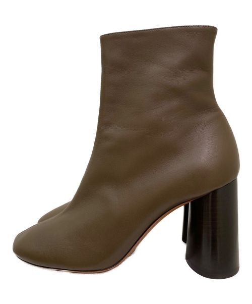 CELINE（セリーヌ）CELINE (セリーヌ) チャンキーヒールショートブーツ ブラウン サイズ:38の古着・服飾アイテム