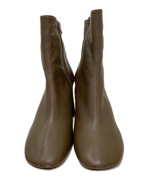 CELINE（セリーヌ）CELINE (セリーヌ) チャンキーヒールショートブーツ ブラウン サイズ:38の古着・服飾アイテム
