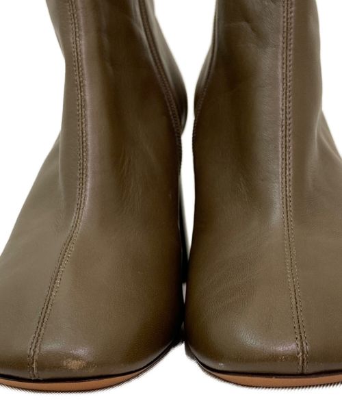 CELINE（セリーヌ）CELINE (セリーヌ) チャンキーヒールショートブーツ ブラウン サイズ:38の古着・服飾アイテム