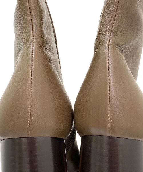 CELINE（セリーヌ）CELINE (セリーヌ) チャンキーヒールショートブーツ ブラウン サイズ:38の古着・服飾アイテム