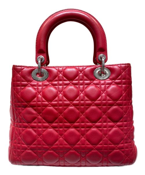 Christian Dior（クリスチャン ディオール）Christian Dior (クリスチャン ディオール) レディディオール レッド サイズ:ミディアムの古着・服飾アイテム