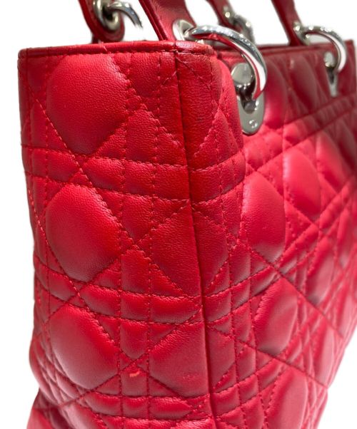 Christian Dior（クリスチャン ディオール）Christian Dior (クリスチャン ディオール) レディディオール レッド サイズ:ミディアムの古着・服飾アイテム