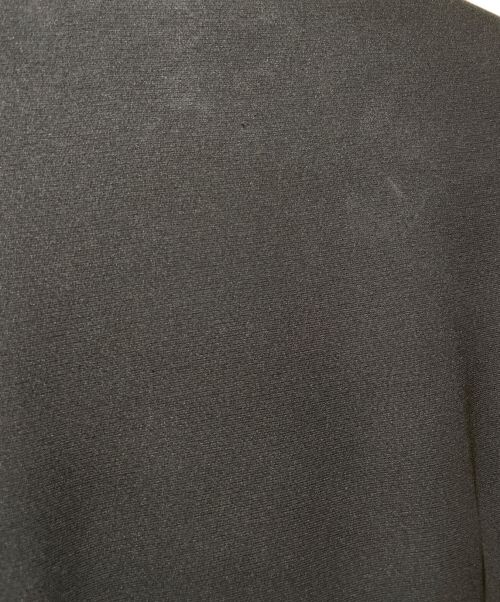 Christian Dior（クリスチャン ディオール）Christian Dior (クリスチャン ディオール) シルクフレアワンピース ブラック×ホワイト サイズ:36の古着・服飾アイテム