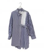 sacaiサカイ）の古着「Cotton Poplin Dres」｜ブルー×ホワイト