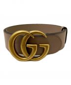 GUCCIグッチ）の古着「ダブルGバックルベルト」｜ピンク