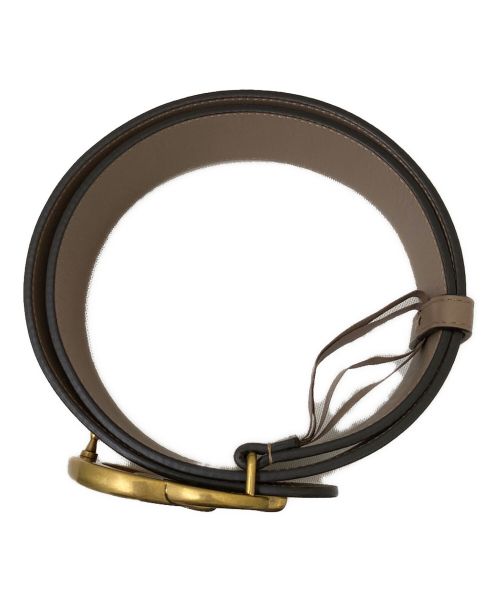 GUCCI（グッチ）GUCCI (グッチ) ダブルGバックルベルト ピンク サイズ:75/30の古着・服飾アイテム