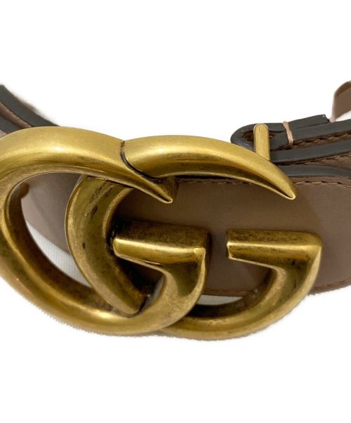 GUCCI（グッチ）GUCCI (グッチ) ダブルGバックルベルト ピンク サイズ:75/30の古着・服飾アイテム