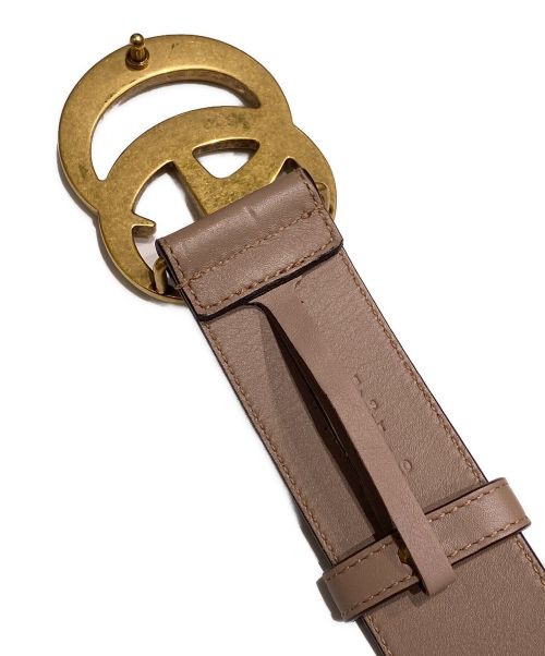 GUCCI（グッチ）GUCCI (グッチ) ダブルGバックルベルト ピンク サイズ:75/30の古着・服飾アイテム