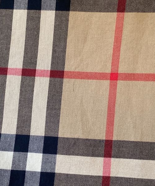 BURBERRY（バーバリー）BURBERRY (バーバリー) Rib Knit Detail Vintage Check Cotton Shirt  ブラウン サイズ:Lの古着・服飾アイテム