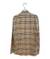 BURBERRY (バーバリー) Rib Knit Detail Vintage Check Cotton Shirt  ブラウン サイズ:L：49800円