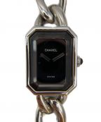 CHANELシャネル）の古着「プルミエール」｜ブラック×シルバー