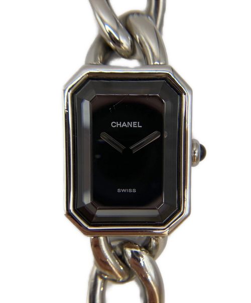 CHANEL（シャネル）CHANEL (シャネル) プルミエール ブラック×シルバー サイズ:Lの古着・服飾アイテム