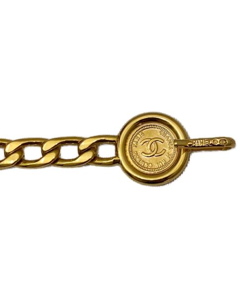 CHANEL（シャネル）CHANEL (シャネル) コインチャームベルト ゴールドの古着・服飾アイテム