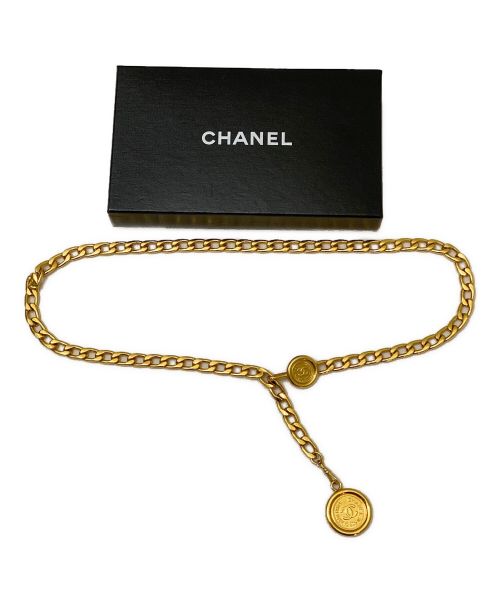 CHANEL（シャネル）CHANEL (シャネル) コインチャームベルト ゴールドの古着・服飾アイテム