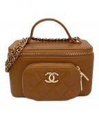 CHANELシャネル）の古着「バニティショルダーバッグ」｜ブラウン