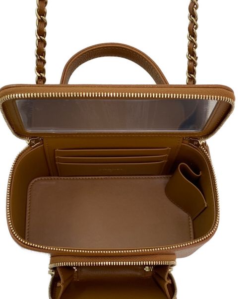 CHANEL（シャネル）CHANEL (シャネル) バニティショルダーバッグ ブラウンの古着・服飾アイテム