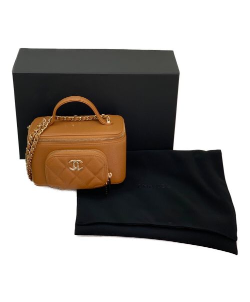 CHANEL（シャネル）CHANEL (シャネル) バニティショルダーバッグ ブラウンの古着・服飾アイテム
