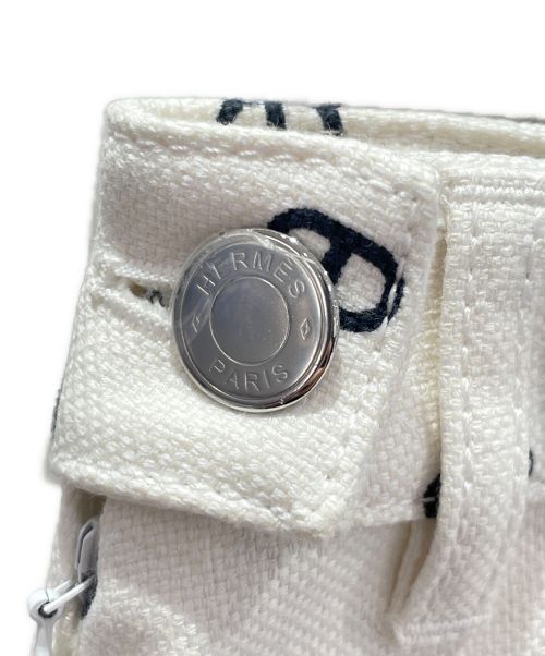 HERMES（エルメス）HERMES (エルメス) シェーヌダンクルミニスカート アイボリー サイズ:40 未使用品の古着・服飾アイテム