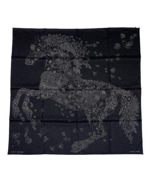 HERMES（エルメス）HERMES (エルメス) カレ90 ブラック サイズ:90 未使用品の古着・服飾アイテム