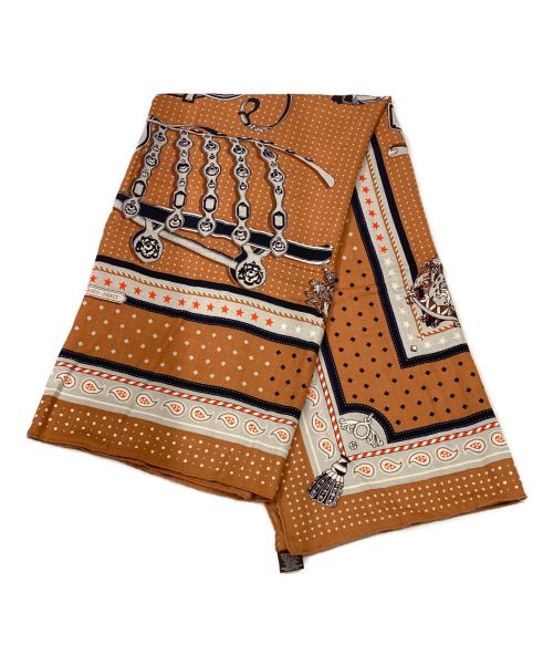 HERMES（エルメス）HERMES (エルメス) カレ140 オレンジ サイズ:140の古着・服飾アイテム