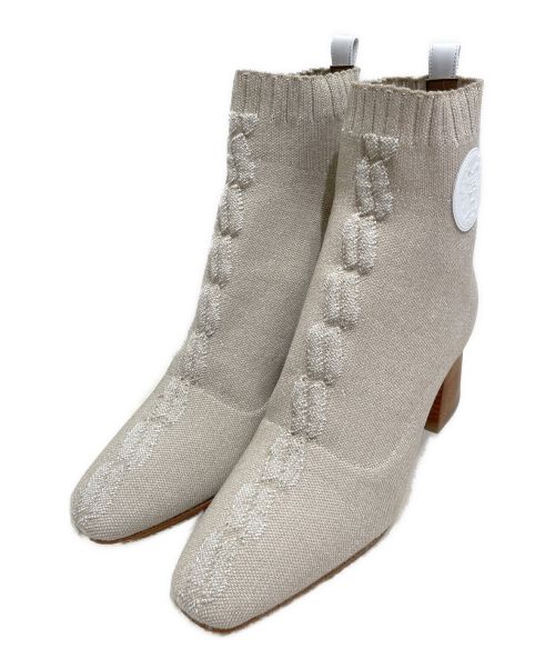 HERMES（エルメス）HERMES (エルメス) ヴォルヴェール/ショートブーツ ベージュ サイズ:36 1/2 未使用品の古着・服飾アイテム