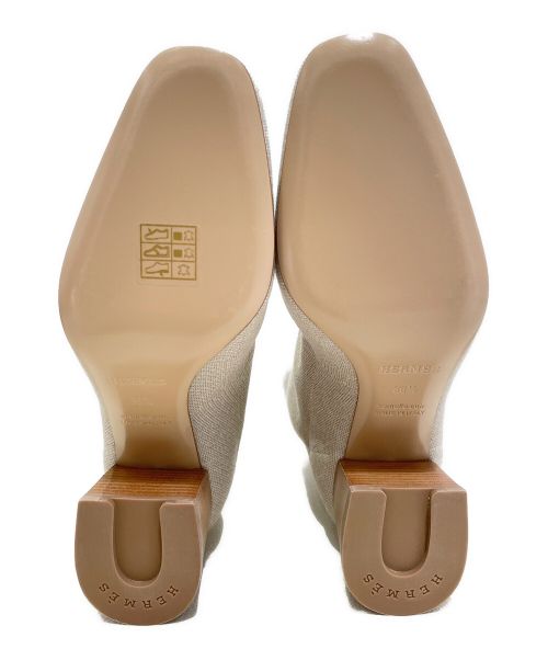 HERMES（エルメス）HERMES (エルメス) ヴォルヴェール/ショートブーツ ベージュ サイズ:36 1/2 未使用品の古着・服飾アイテム