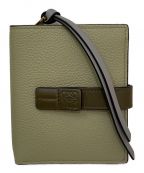 LOEWEロエベ）の古着「コンパクト ジップウォレット」｜ローレルグリーン/ダークカーキグリーン